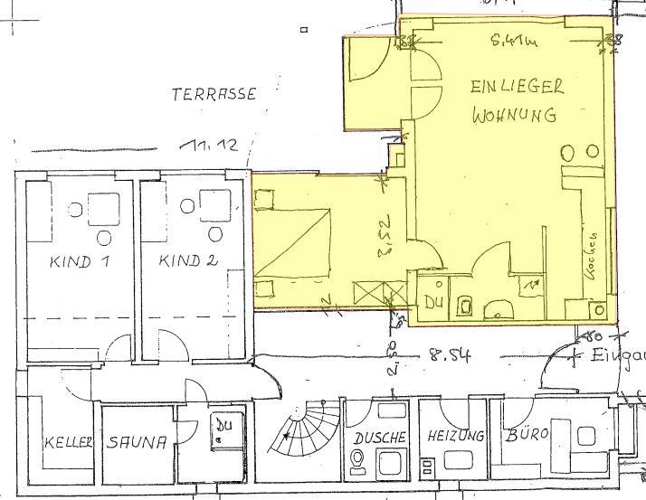 Grundriss Einliegerwohnung