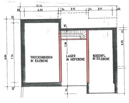 Grundriss Scheune/Lager