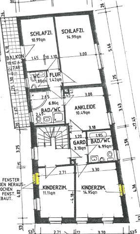 Grundriss Wohnhaus 1.OG